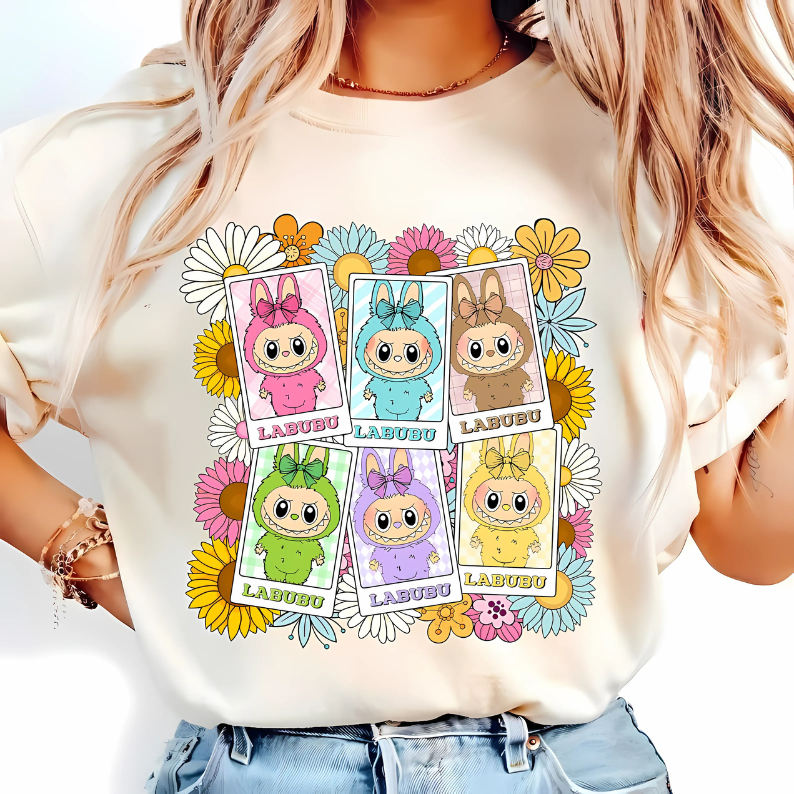 Cute Labubu PNG Bundle – Kawaii Clipart for T-Shirts, Stickers & Print on Demand