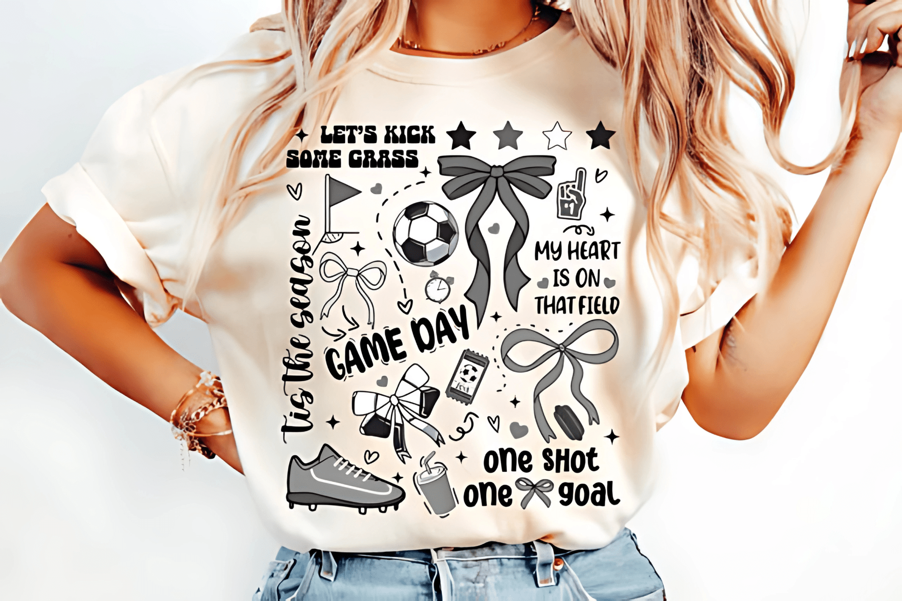 Retro Soccer Game Day PNG | Vintage Soccer Design for Shirts, Mugs & Crafts | Instant Download