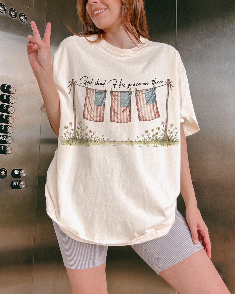 God Shed His Grace | 4th of July PNG