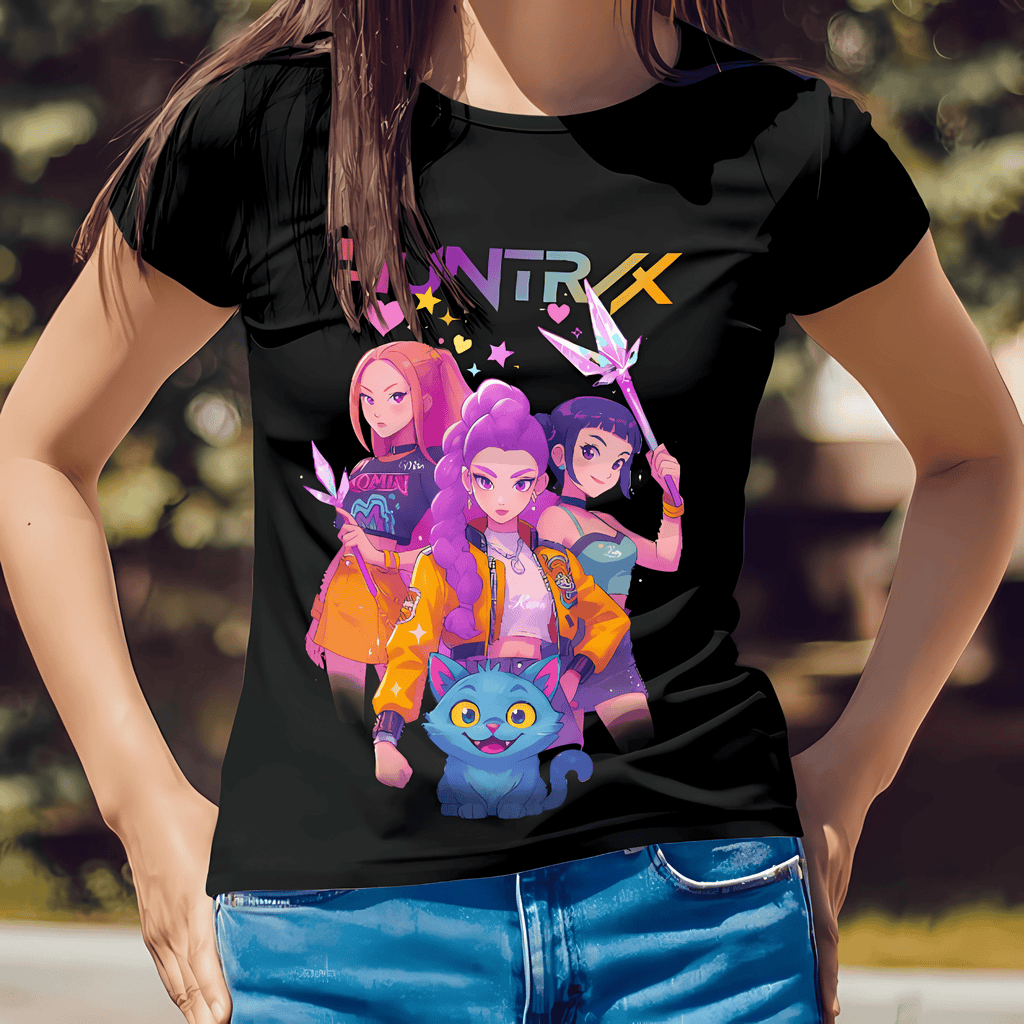 KPOP Demon Hunters PNG | Saja Boys Inspired Fan Art with Mira, Rumi & Zoey | Instant Download