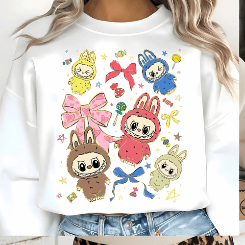 Cute Labubu PNG Bundle – Kawaii Clipart for T-Shirts, Stickers & Print on Demand