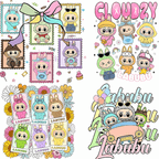Cute Labubu PNG Bundle – Kawaii Clipart for T-Shirts, Stickers & Print on Demand